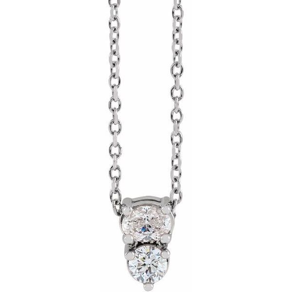Two-Stone Necklace or Slide Pendant