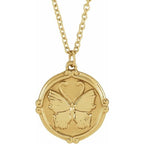 Butterfly Medallion Necklace