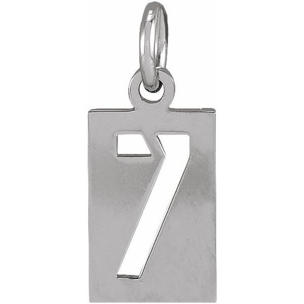 Pierced Numeral Pendant