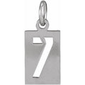 Pierced Numeral Pendant