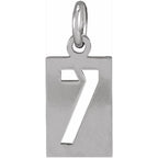 Pierced Numeral Pendant