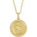 Beaded Elephant Disc Necklace