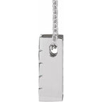 Channel-Set Bar Necklace or Slide Pendant - Image 2