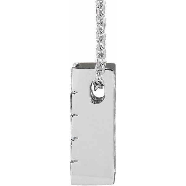 Channel-Set Bar Necklace or Slide Pendant - Image 2