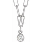 Micro Bezel-Set Necklace