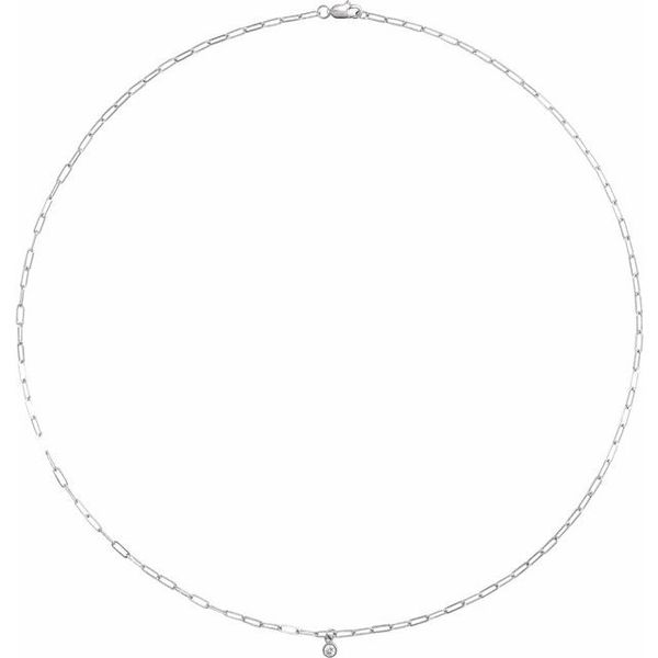 Micro Bezel-Set Necklace - Image 3