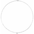 Micro Bezel-Set Necklace - Image 3