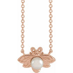 Pearl Bee Necklace