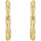 Twisted Hoop Earrings - Image 2