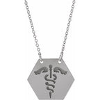 Engravable Medical Identification Necklace