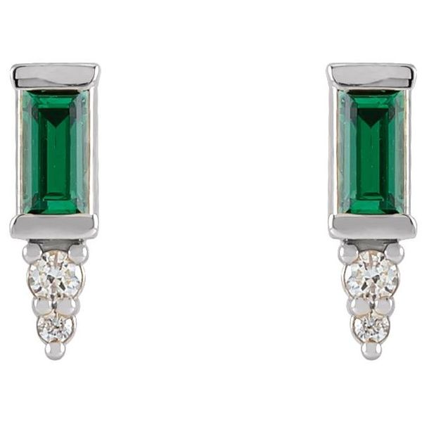 Accented Bar Earrings - Image 2