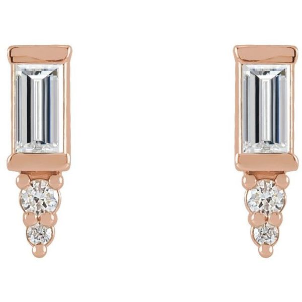 Accented Bar Earrings - Image 2