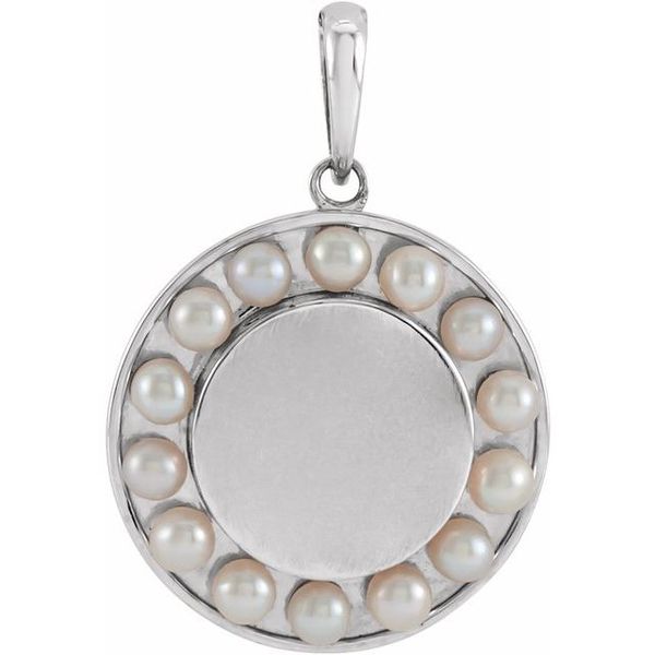 Engravable Halo-Style Pendant