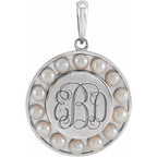 Engravable Halo-Style Pendant - Image 3