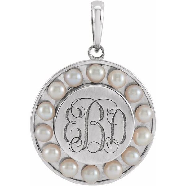 Engravable Halo-Style Pendant - Image 3