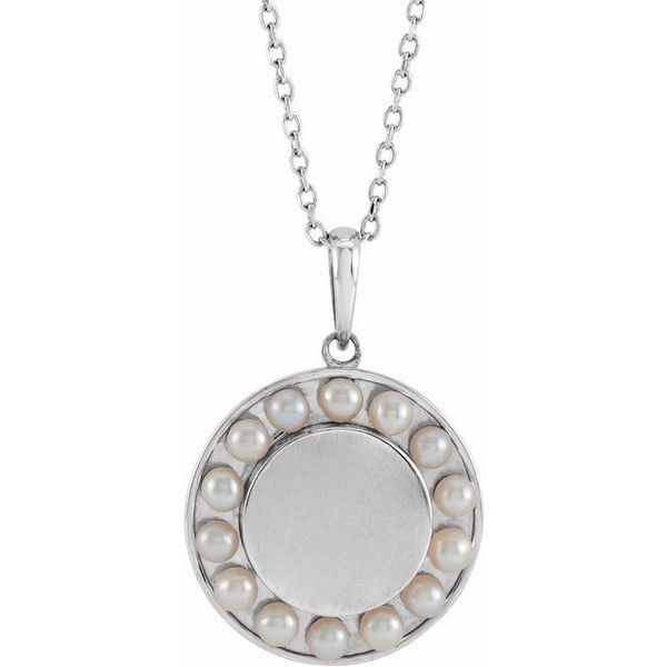 Engravable Halo-Style Necklace