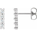 Cabochon Bar Earrings