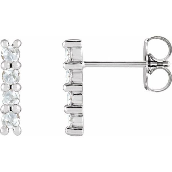 Cabochon Bar Earrings