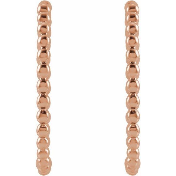 Beaded Hoop Earrings - Image 2