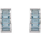 Channel-Set Hoop Earrings - Image 2