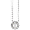 Halo-Style Pearl Necklace