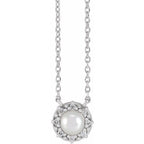 Halo-Style Pearl Necklace