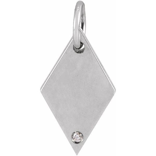 Engravable Rhombus Pendant