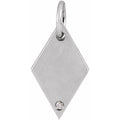 Engravable Rhombus Pendant