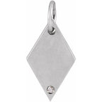 Engravable Rhombus Pendant