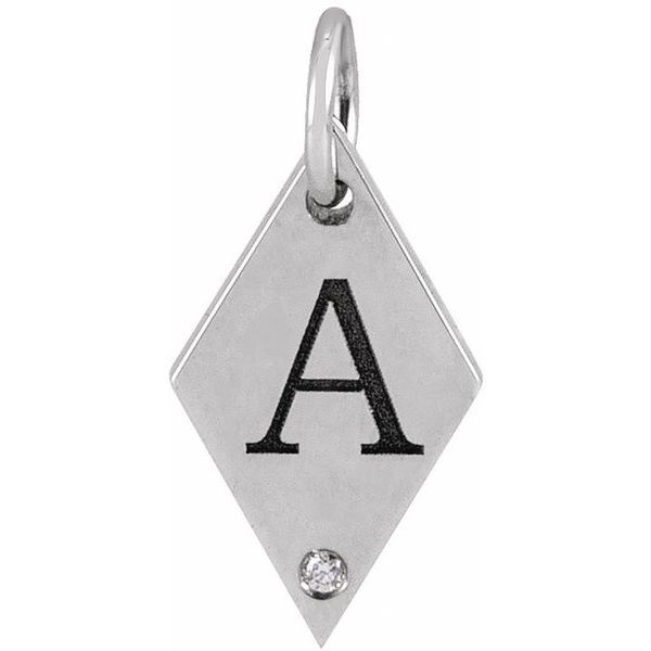 Engravable Rhombus Pendant - Image 3