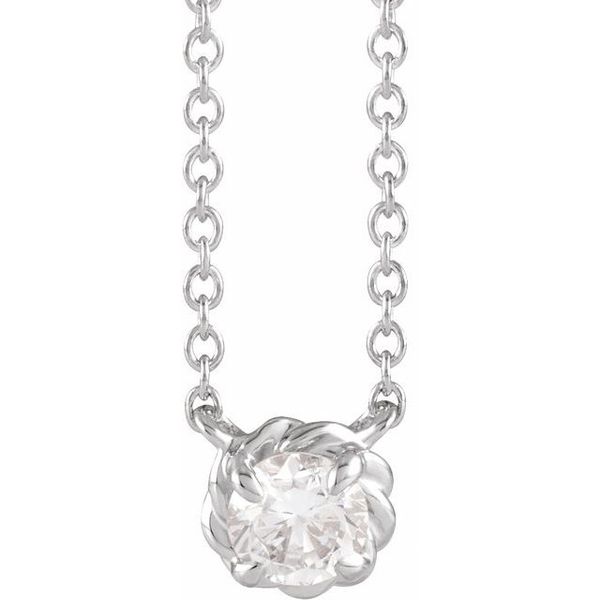 Claw-Prong Rope Necklace