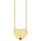 Engravable Heart Necklace