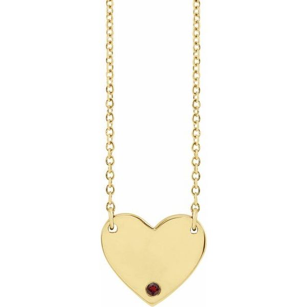 Engravable Heart Necklace