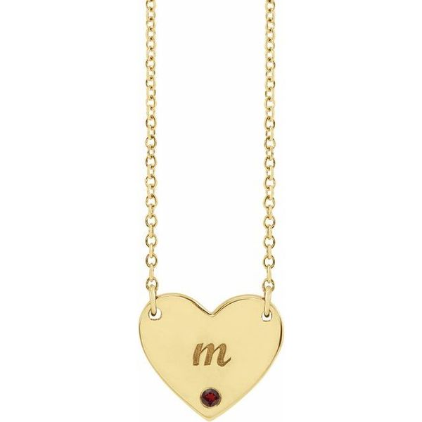 Engravable Heart Necklace - Image 3
