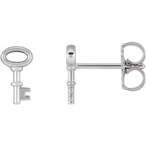 Petite Key Earrings