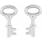 Petite Key Earrings - Image 2