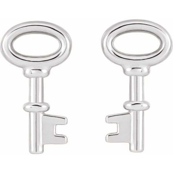 Petite Key Earrings - Image 2