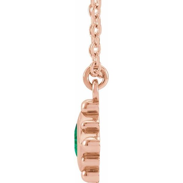Bezel-Set Beaded Necklace - Image 2