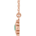 Bezel-Set Beaded Necklace - Image 2
