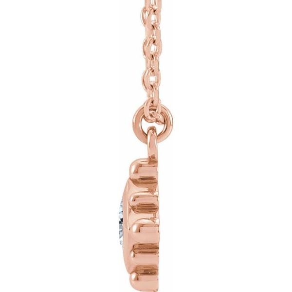 Bezel-Set Beaded Necklace - Image 2