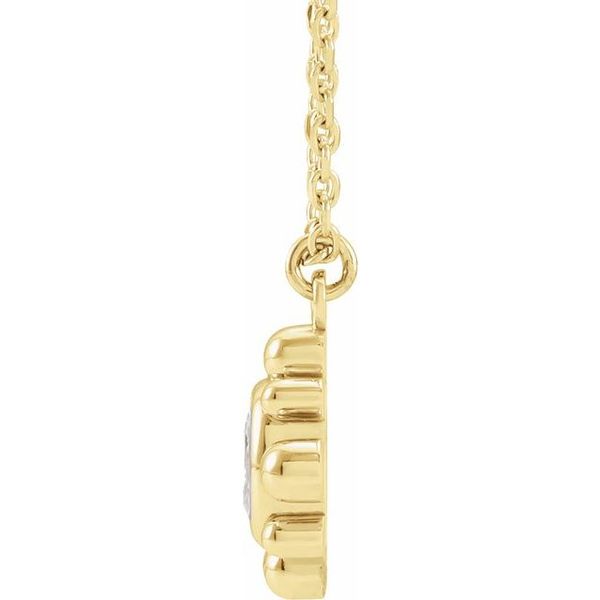 Bezel-Set Beaded Necklace - Image 2