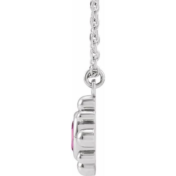 Bezel-Set Beaded Necklace - Image 2