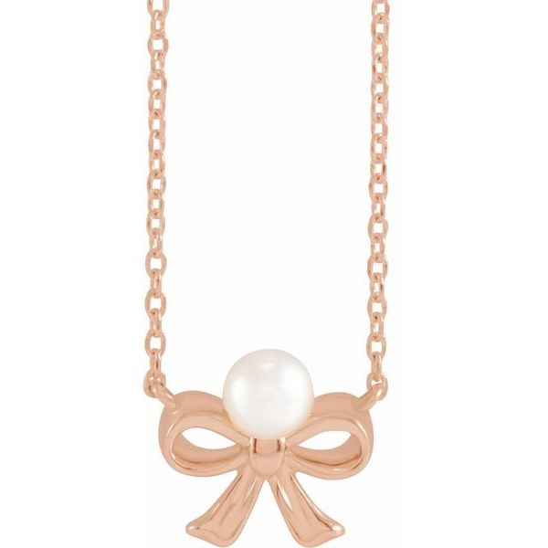Pearl Bow Necklace