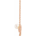 Pearl Bow Necklace - Image 2