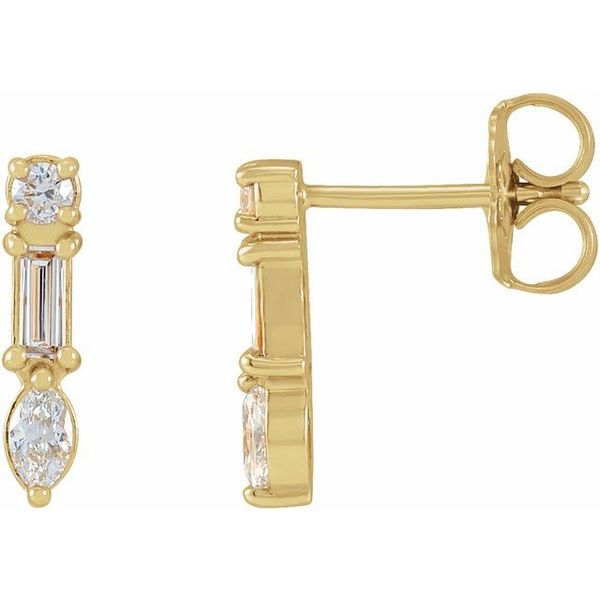 Multi-Shape Bar Earrings