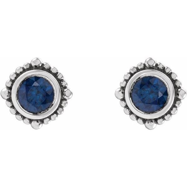 Beaded Halo-Style Stud Earrings - Image 2