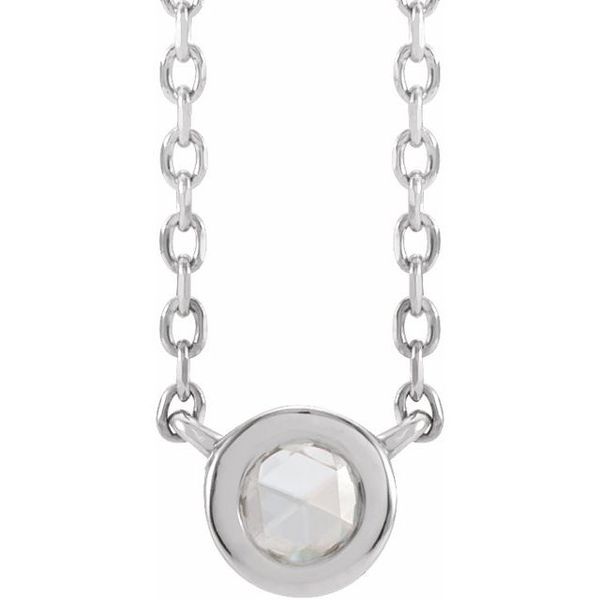 Rose-Cut Bezel-Set Necklace