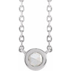 Rose-Cut Bezel-Set Necklace