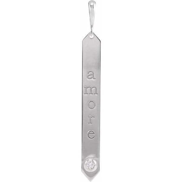 Engravable Bar Pendant - Image 3