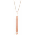Engravable Bar Necklace